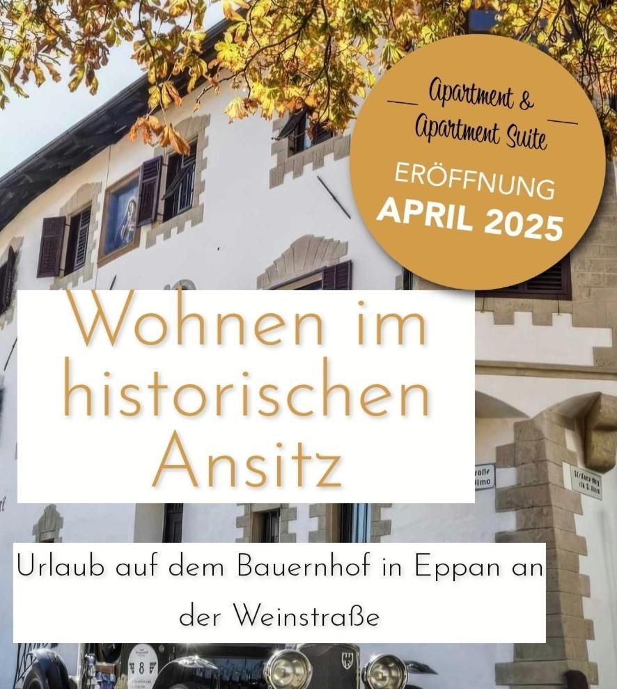 Apartamento Ansitz Grustdorf Appiano Sulla Strada Del Vino Exterior foto